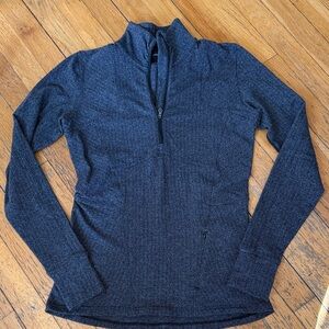 lululemon athletica Dark Gray Heather Quarter-Zip Pullover